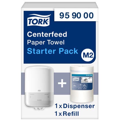Dispenser Torkrulle Startpaket M2 Vit
