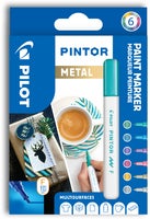 Märkpenna Pintor metall 6 st/fp