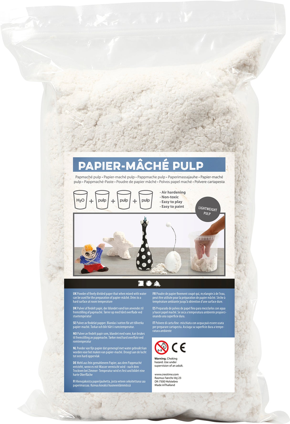 Papier-maché massa 400g