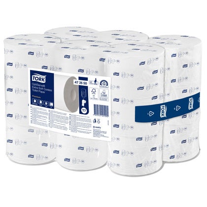 Toalettpapper OptiServe® Coreless Extra mjukt Premium T7