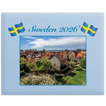 Väggkalender Sweden kuvert 2026