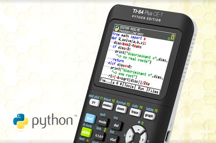 Räknare Texas TI-84 Plus CE-T Python Edition