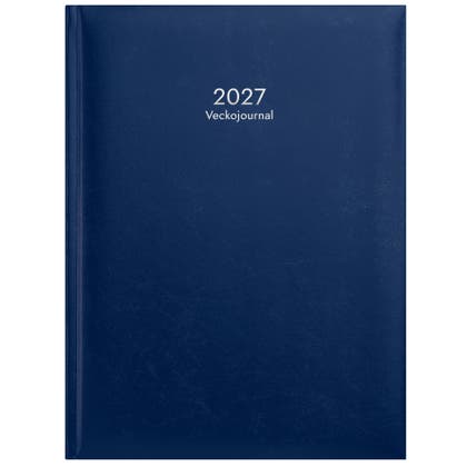 Veckojournal 2027 blå
