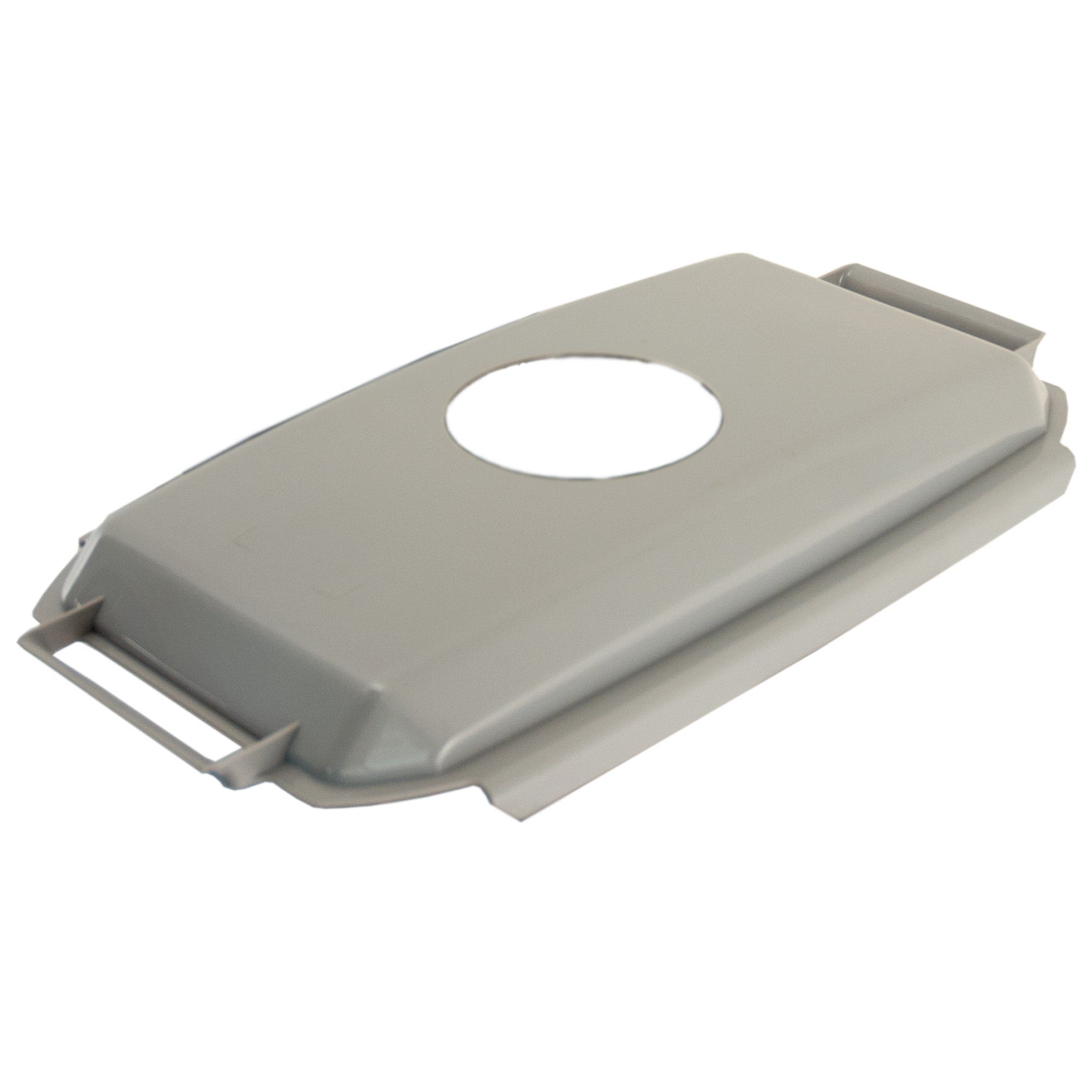 Lock med runt hål till soptunna Patricia 60 liter grå