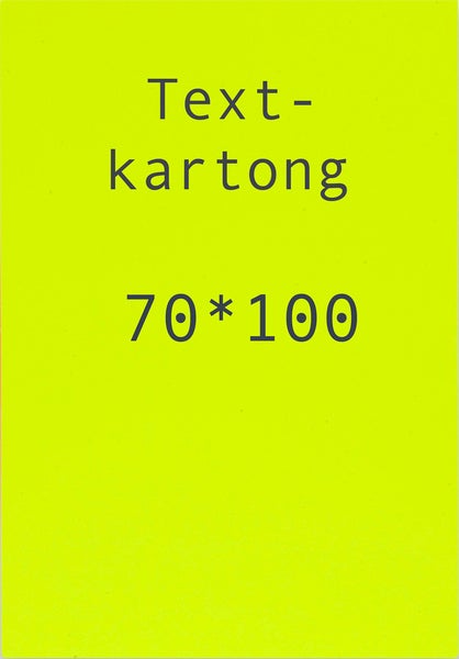 Kartong 70 x 100 cm fluor gul 5 st/fp