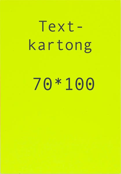 Kartong 70 x 100 cm fluor gul 5 st/fp
