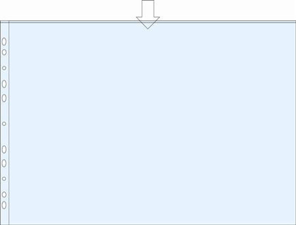 Plastficka A3L PP 0,11 präglad 10/fp