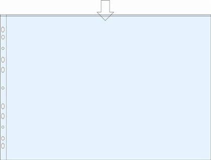 Plastficka A3L PP 0,11 präglad 10/fp