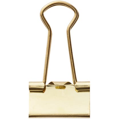 Pappersklämma 19 mm guldfärgad 10/fp