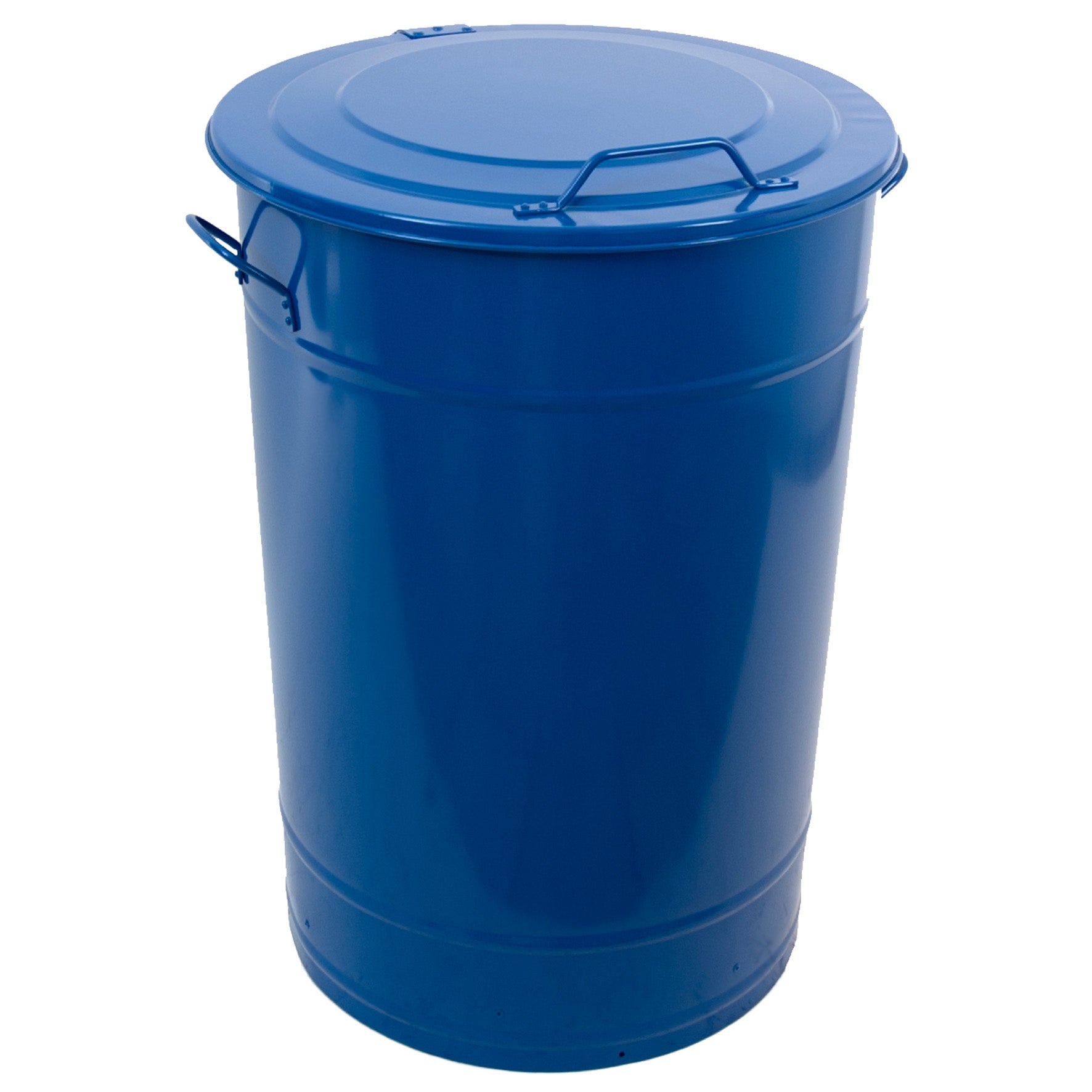 Avfallstunna med lock Greger 115 liter blå