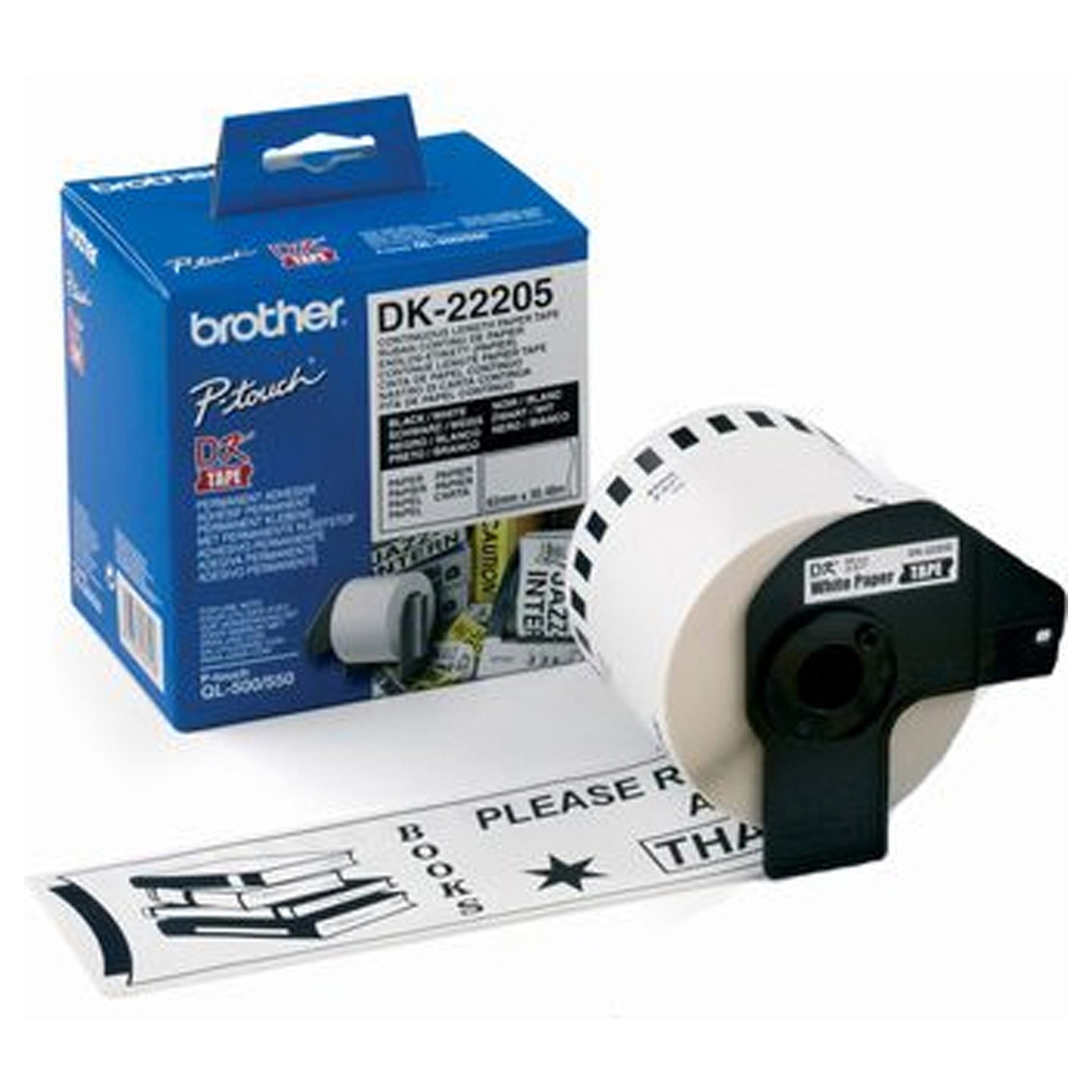 Etikett DK22205 30 m x 62 mm