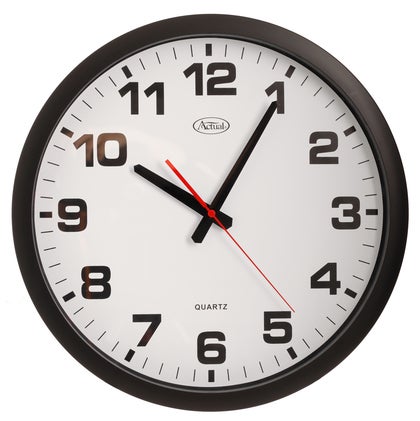 Väggklocka  Ø 40 cm Svart