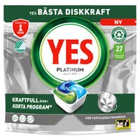 Diskmaskinstabletter YES Platinum 27-pack