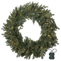Krans LED Greyland Ø 80 cm grön
