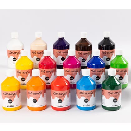 Akrylfärg Blank 15x500ml A-Color