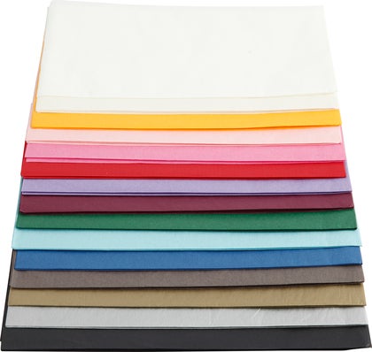 Silkespapper 50x70cm sorterade färger 30/fp