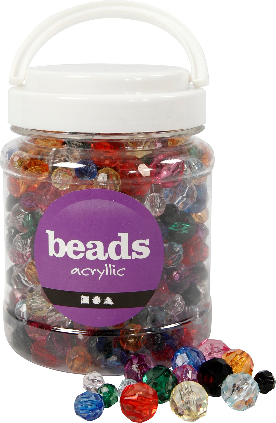 Plastpärlor 10-16mm mix 440/fp