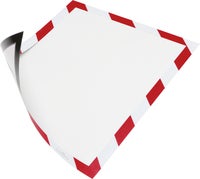 Inforam Duraframe Security Magnetisk A4 röd/vit 5 st/fp