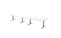 Konferensbord 420 x 120 x 80 cm vit Lanab
