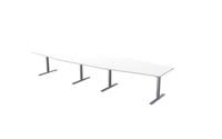 Konferensbord 420 x 120 x 80 cm vit Lanab