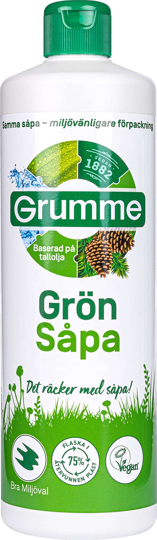 Såpa grön Grumme 750 ml