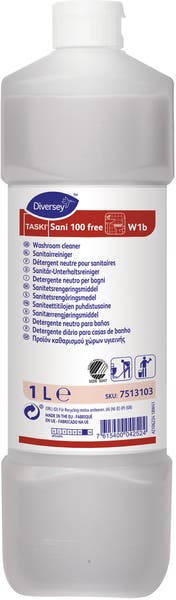 Sanitetsrengöringsmedel Sani 100 free 1 Liter
