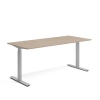 Skrivbord 1800 x 800 mm Vit ask/Silver