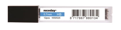Stift Niceday 0,7 mm HB 12 st/tub
