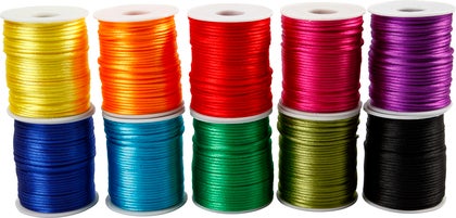 Satinsnören 2mmx50m mix 10/fp