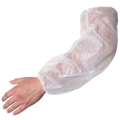 Ärmskydd 46 cm 16my vit 100 st/fp