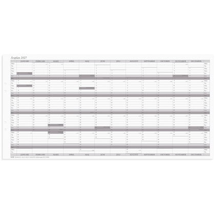 Väggkalender 2027 Årsplan 5/fp