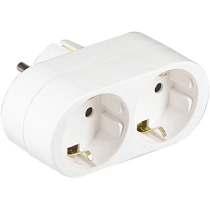 Grenpropp 2-vägs med jordade uttag