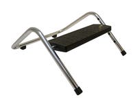 Fotstöd 330 x 150 x 260 mm krom/svart