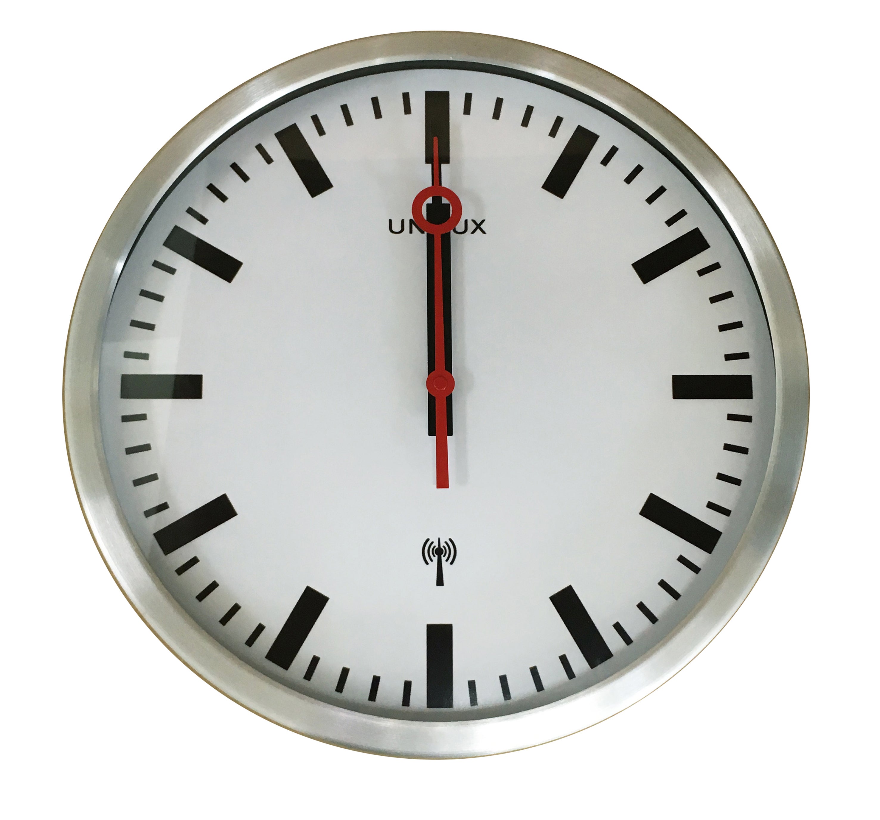 Väggklocka Radiostyrd Station 300 mm Grå