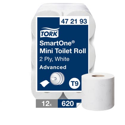 Toalettpapper SmartOne Mini Advanced Tork T9 Vit