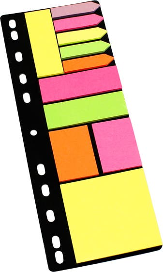 Märkflikar Info 8748 sort.färg 11olika/fp