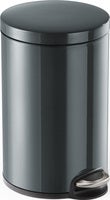 Pedalhink metall 12 liter mörkgrå