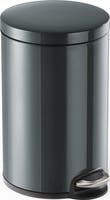 Pedalhink metall 12 liter mörkgrå