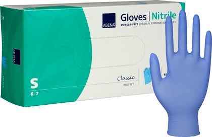 Handske Nitril Puderfri Blå 150 st/fp
