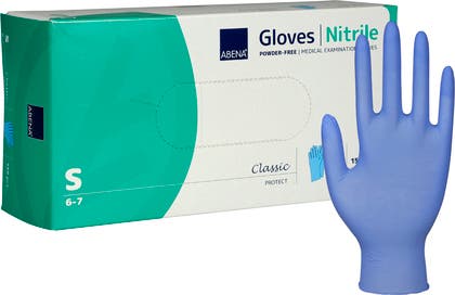 Handske Nitril Puderfri Blå 150 st/fp