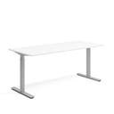 Skrivbord 1800 x 800 mm Vit/Silver