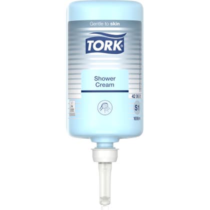 Duschcreme Tork S1 1000 ml pärlvit