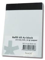 Refill journalistblock A7 2/fp