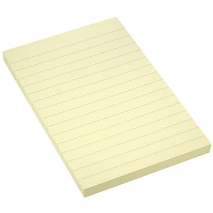 Notis extra starka Linjerad 100x150mm gul