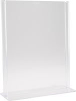 Skyltställ A6  T-fot transparent