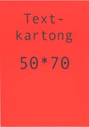 Kartong 50 x 70 cm fluor. röd 10 st/fp