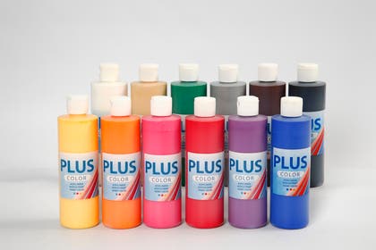 Hobbyfärg Plus Color 12x250ml
