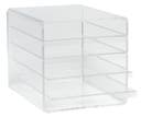 Förvaringsfack / Brevkorg Kuben 5-fack A4 transparent