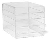 Förvaringsfack / Brevkorg Kuben 5-fack A4 transparent