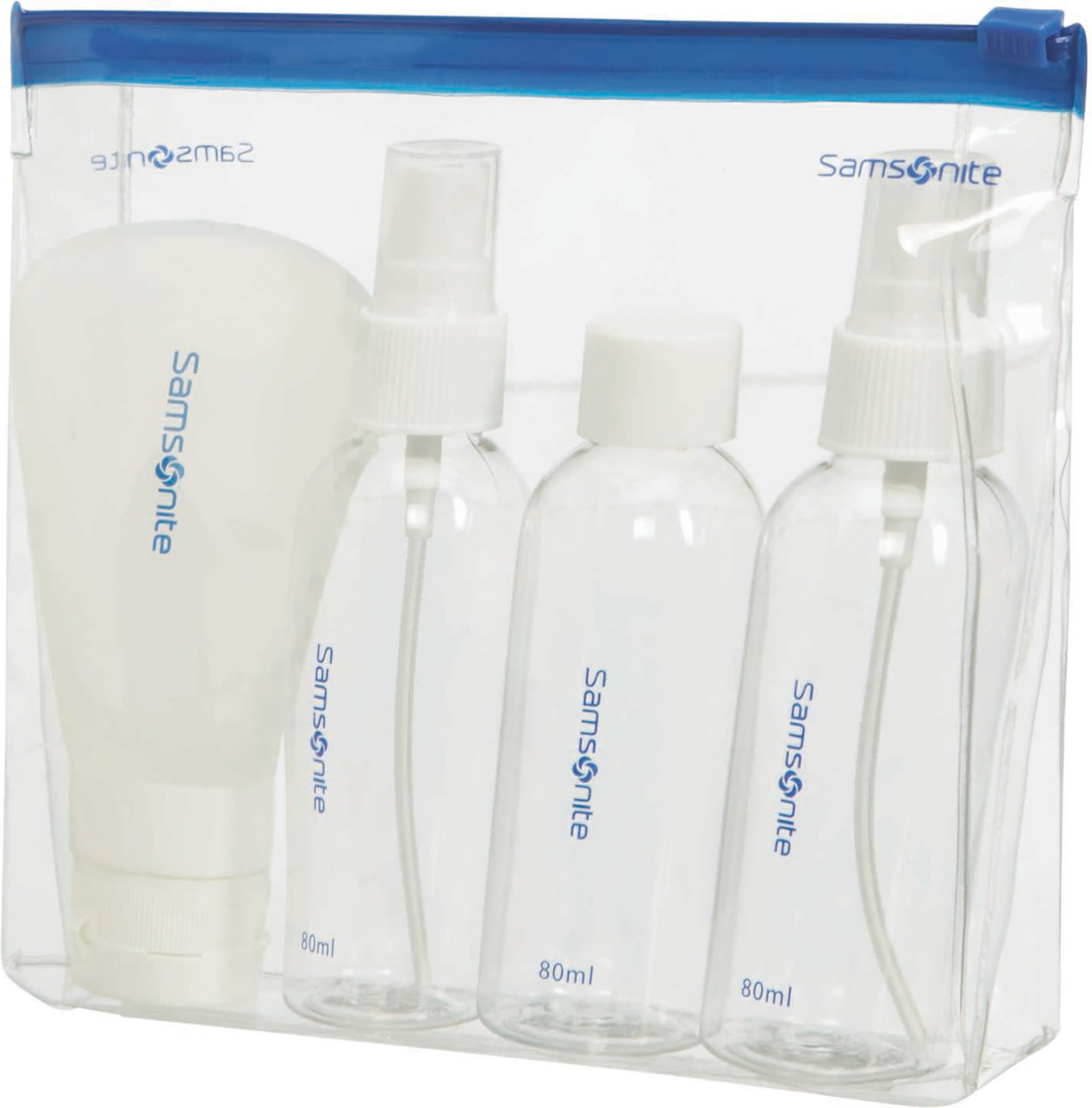 Reseflaskor x4 transparent necessär Samsonite